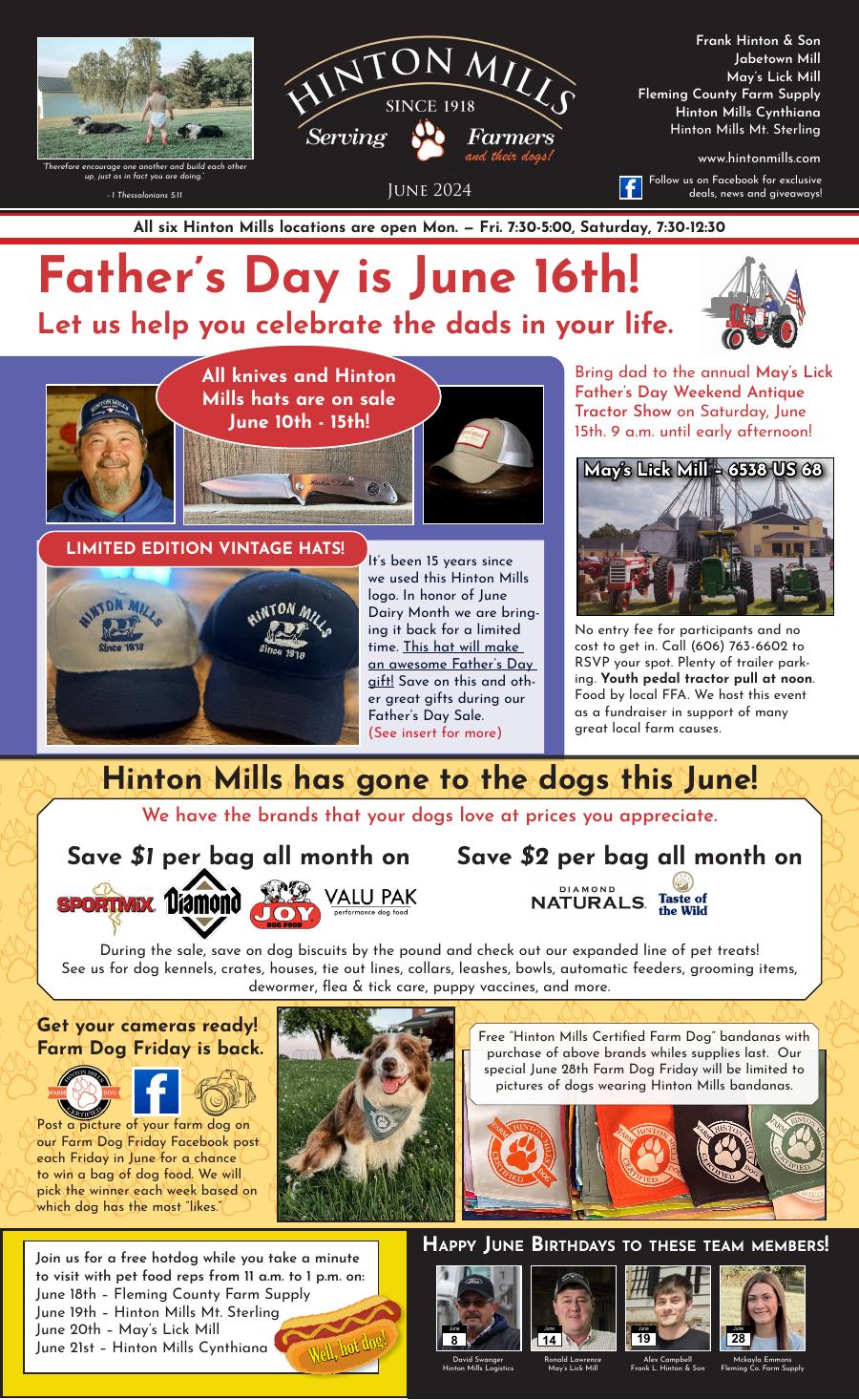June 2024 Hinton Mills newsletter cover