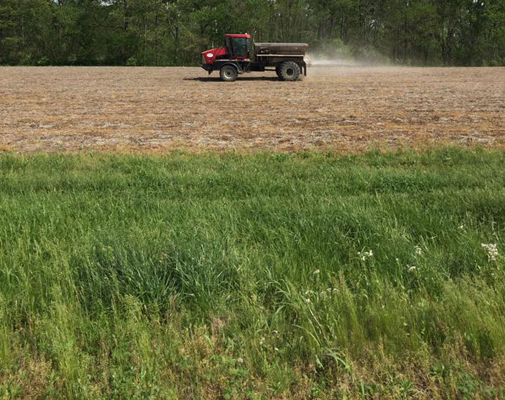 Fertilizer blending and crop products at Hinton Mills